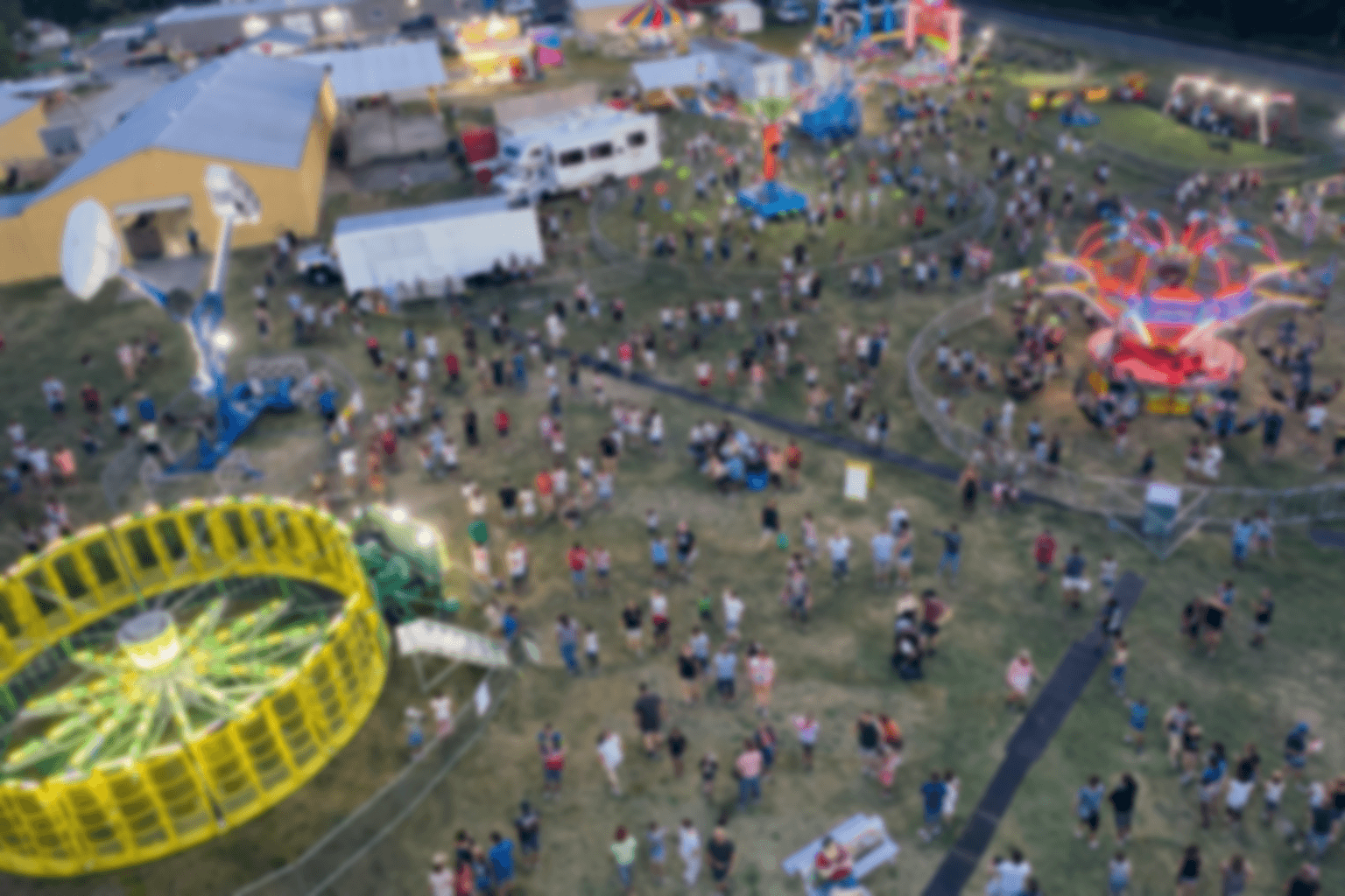 Aerial view of the Mermaid Festival
